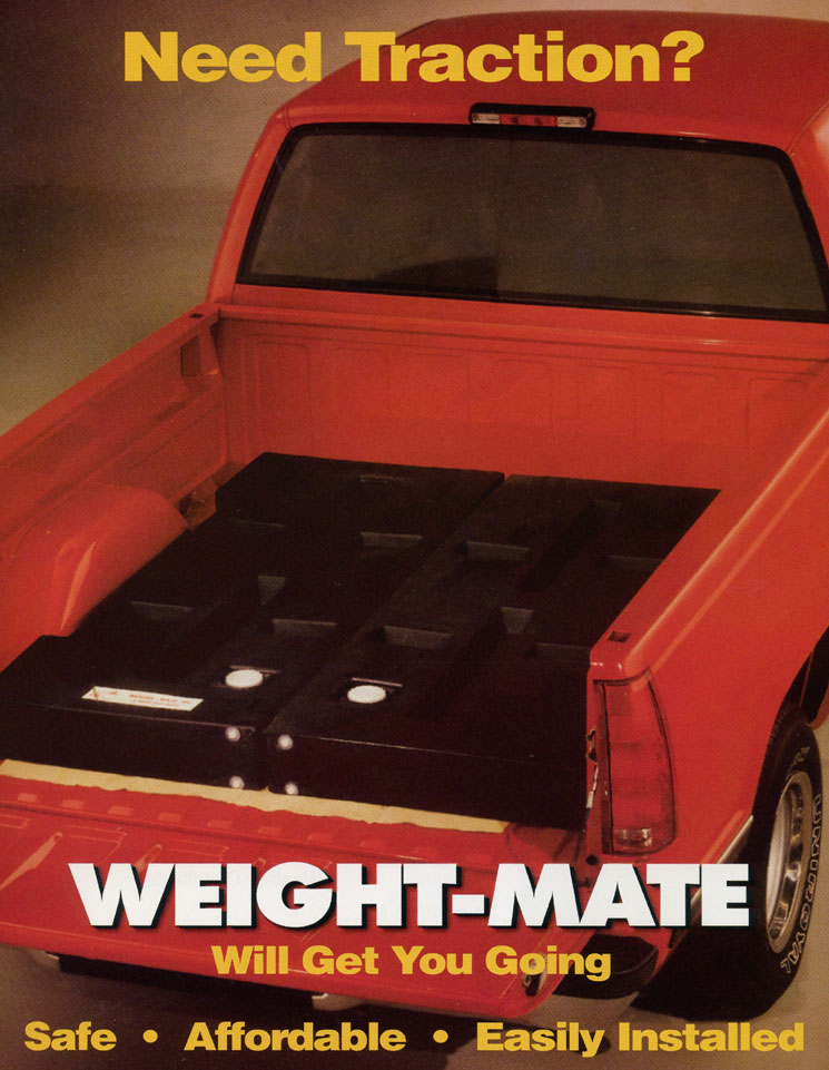 Weight-Mate, Inclement Weather Ballast, Pick Up Truck Traction, Sandbag Replacement, Weight for Trucks